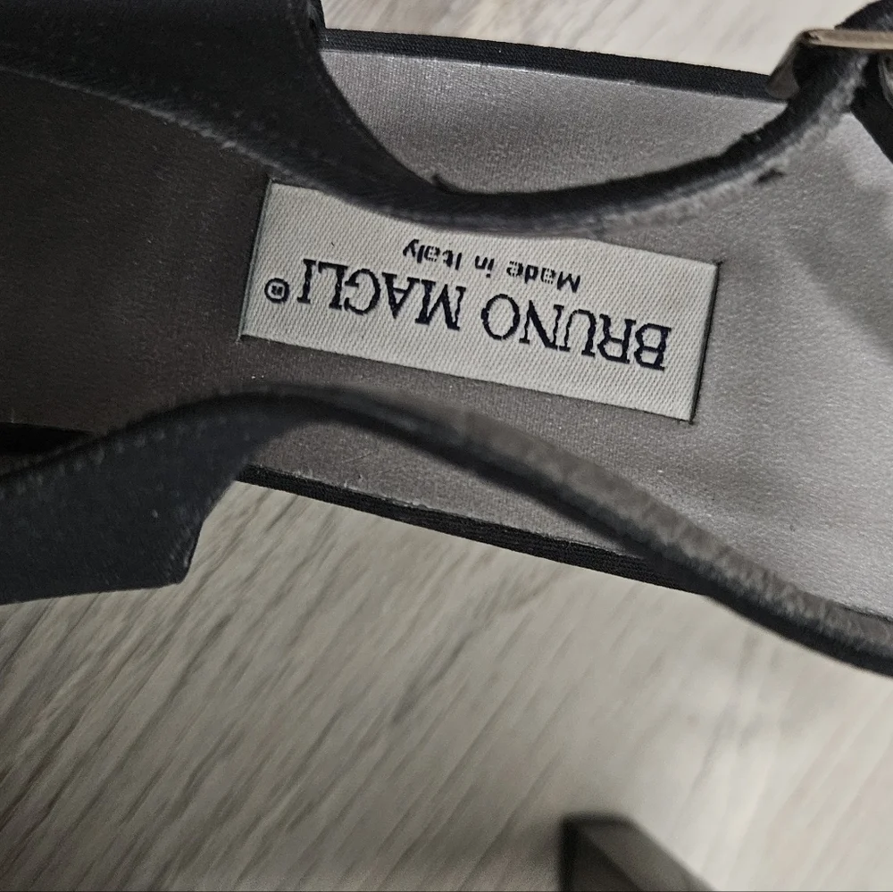 Vintage Bruno Magli Black Square Heel